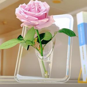 액자형 아크릴 꽃병 투명 프레임 인테리어 화병 DD-13383