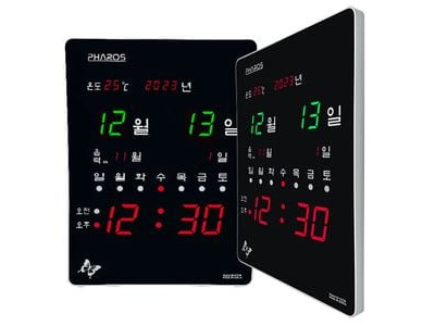 디지털 전자 벽시계 대형 벽걸이 캘린더형 PHA-D272