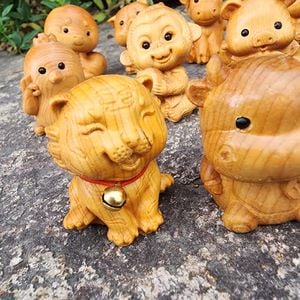 12지신 십이지 행운 부적 띠별 측백나무 장식인형