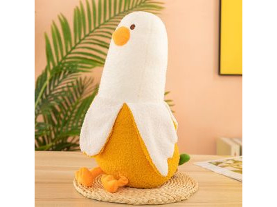 귀여운 바나나 오리 바디필로우 인형 쿠션 애착 봉제