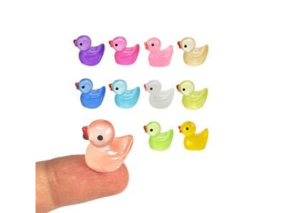 오리 야광 미니어처 장식품 10P