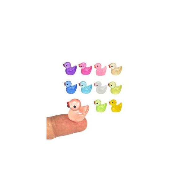 오리 야광 미니어처 장식품 10P
