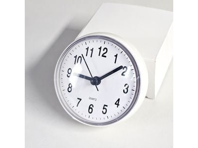 욕실용 무소음 벽시계 흡착 방수 화장실 시계