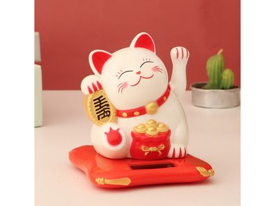 손흔드는 마네키네코 럭키 복 고양이 인테리어 오브제