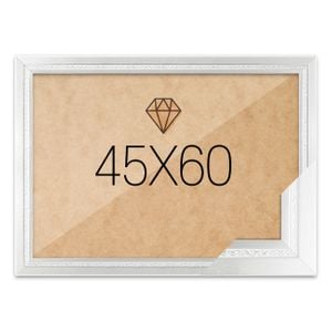 보석십자수액자 45x60 고급형 그레이스 실버