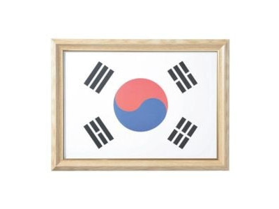 대상액자 태극기액자A3- 원목색 (A3용)
